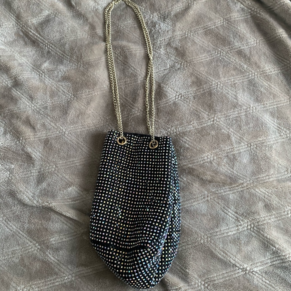 Bedazzled pouch bag